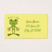 Hier bin ich niedlich Frosch Thunder_Cove (Vorderseite)