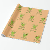 Hier bin ich niedlich Frosch Thunder_Cove Geschenkpapier (Ungerollt)