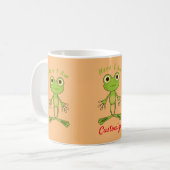 Hier bin ich niedlich Frosch Thunder_Cove Kaffeetasse (Vorderseite Links)