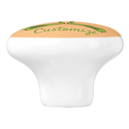 Hier bin ich niedlich Frosch Thunder_Cove Keramikknauf (Seitenansicht)