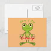 Hier bin ich niedlich Frosch Thunder_Cove Postkarte (Vorne/Hinten)