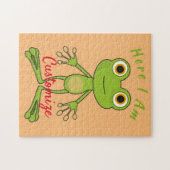 Hier bin ich niedlich Frosch Thunder_Cove Puzzle (Horizontal)