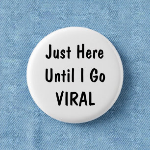 Hier bin ich nur bis lustiger Bürohumor Pinback-Bu Button