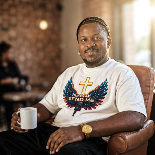 Hier bin ich, schicke mich. T-Shirt