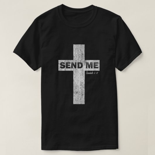 Hier bin ich schickt mir Isaiah T-Shirt (Design vorne)
