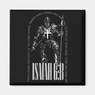 Hier bin ich sende Jesaja 6 8 Kreuzritter Templer Magnet