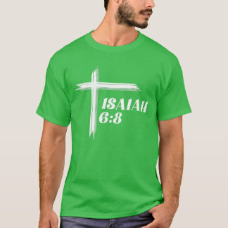 Hier bin ich, sende mich Christliches Kreuz auf de T-Shirt