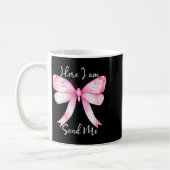 Hier bin ich, sende mich Frauen Herr sende mich ch Kaffeetasse (Links)