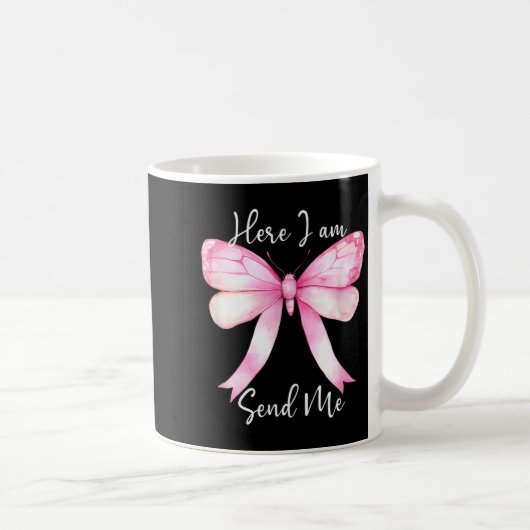 Hier bin ich, sende mich Frauen Herr sende mich ch Kaffeetasse (Rechts)