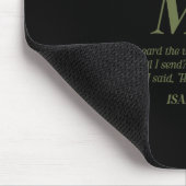 Hier bin ich, sende mich Jesaja 6:8 Christlicher B Mousepad (Ecke)