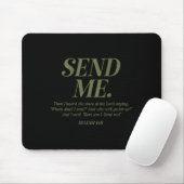 Hier bin ich, sende mich Jesaja 6:8 Christlicher B Mousepad (Mit Mouse)