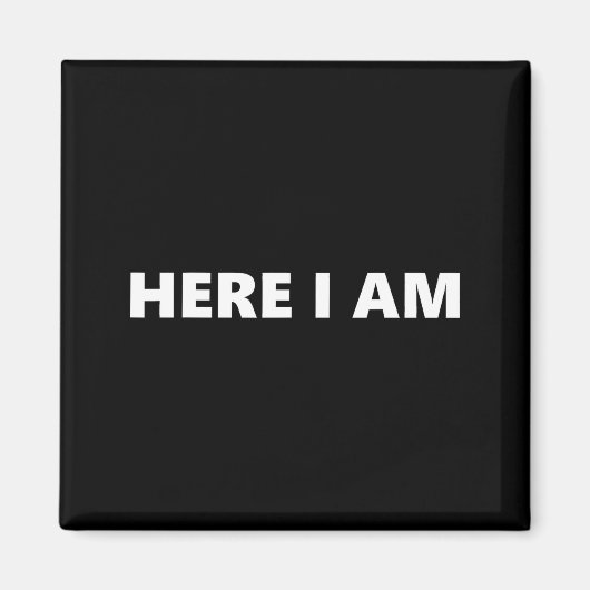 Hier bin ich, sende mich Jesaja 6:8 Christlicher G Magnet (Vorne)