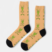 Hier bin ich süsser Frosch Thunder_Cove Socken (Linkes Detail)