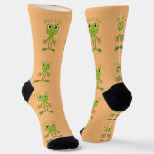 Hier bin ich süsser Frosch Thunder_Cove Socken (Gewinkelt)