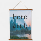 Hier bin ich - Tapestry Duo Wandteppich Mit Holzrahmen (Vorderseite)