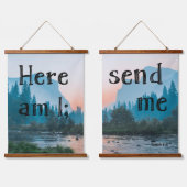 Hier bin ich - Tapestry Duo Wandteppich Mit Holzrahmen (Doppelt)