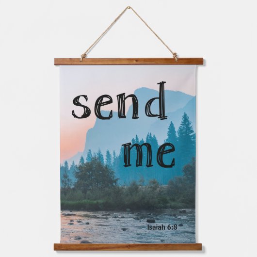 Hier bin ich - Tapestry Duo Wandteppich Mit Holzrahmen (Vorderseite 2)