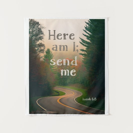 Hier bin ich - Tapestry Wandteppich (Vorderseite)