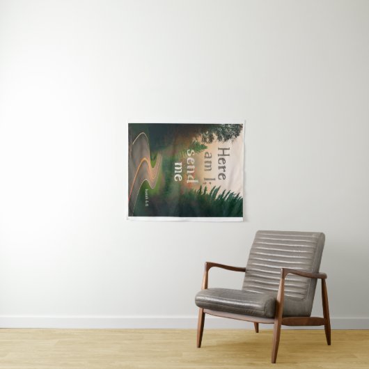 Hier bin ich - Tapestry Wandteppich (Beispiel (Horizontal))