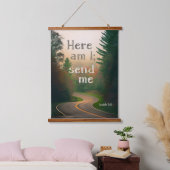 Hier bin ich - Tapestry Wandteppich Mit Holzrahmen (Schlafzimmer)