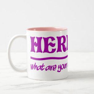Hier bin ich Tasse - wählen Sie Stil & Farbe