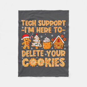 Hier bin ich Tech Cookies Löschen Support Fleecedecke