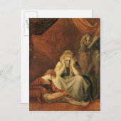 Hier bin ich und Sorrow Sit' Postkarte (Vorne/Hinten)