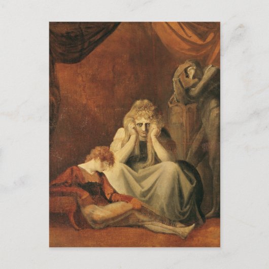 Hier bin ich und Sorrow Sit' Postkarte (Vorderseite)