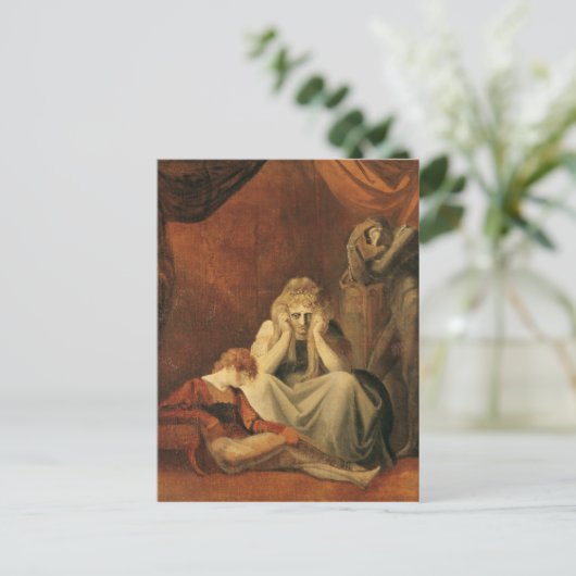 Hier bin ich und Sorrow Sit' Postkarte (Stehend Vorderseite)