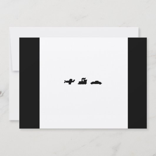 Hier, dort und überall Brautparty Einladung (Vorderseite)