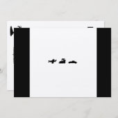 Hier, dort und überall Brautparty Einladung (Vorne/Hinten)