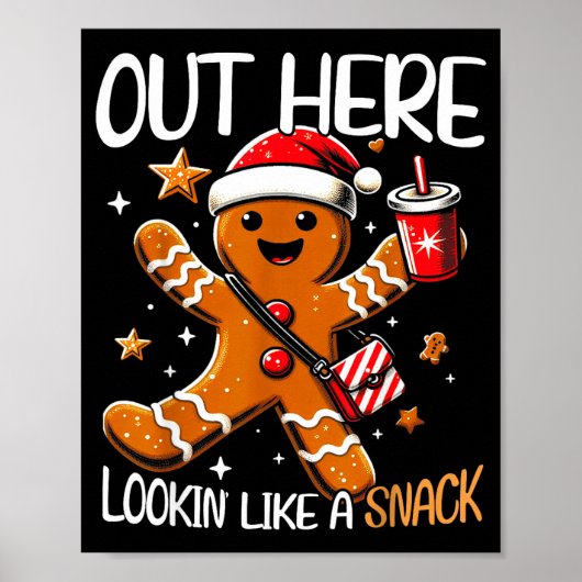 Hier draußen sehe ich aus wie ein Snack Funny Bouj Poster (Vorne)