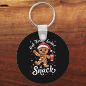Hier draußen sieht es aus wie ein Snack Weihnachte Schlüsselanhänger (Vorderseite)