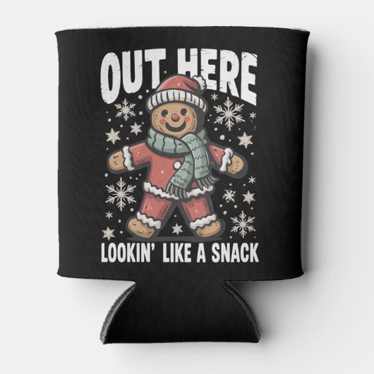 Hier draußen sieht man wie ein Snack Lebkuchen Wei Dosenkühler (Vorderseite)