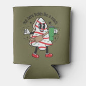 Hier draußen sieht man wie ein Snack Weihnachtsbau Dosenkühler (Vorderseite)