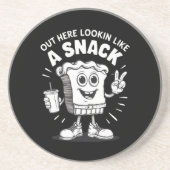 Hier draußen sieht man wie ein Snack Weihnachtsbau Getränkeuntersetzer (Vorne)