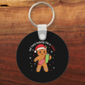 Hier draußen wie ein Snack Funny Boujee Xmas Gi Schlüsselanhänger (Vorderseite)