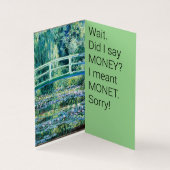 "Hier drin ist GELD"-Karte (Innenseite)