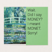 "Hier drin ist GELD"-Karte (Innenseite Aufgefaltet)