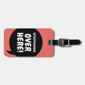 Hier drüben! (personalisierbar) gepäckanhänger (Vorderseite horizontal)