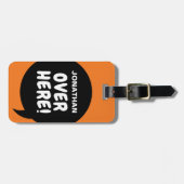 Hier drüben! (personalisierbar) gepäckanhänger (Vorderseite horizontal)