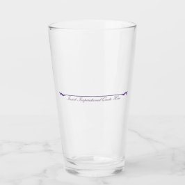 Hier ein inspirierendes Zitat einfügen - Lila Glas