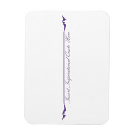 Hier ein inspirierendes Zitat einfügen - Lila Magnet