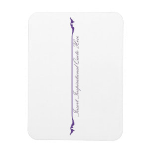 Hier ein inspirierendes Zitat einfügen - Lila Magnet