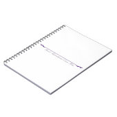 Hier ein inspirierendes Zitat einfügen - Lila Notizblock (Linke Seite)