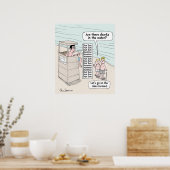 Hier ein lustiges Strandposter von Sal Caradonna Poster (Küche)