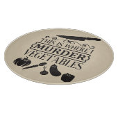 Hier ermordete ich Gemüse, Glas Schneidebrett (Ecke)