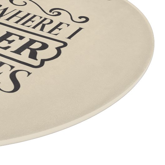 Hier ermordete ich Gemüse, Glas Schneidebrett (Ecke)