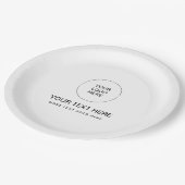 Hier finden Sie den Text für das Logo "Benutzerdef Pappteller (Schrägansicht)