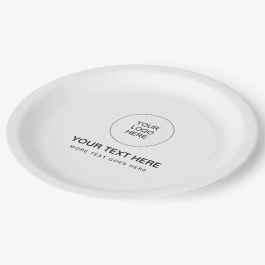 Hier finden Sie den Text für das Logo "Benutzerdef Pappteller (Schrägansicht)